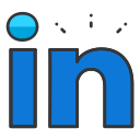 communication, linkedin, media, network, online, profession, social svg vector icon