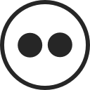 circle, flickr, media, photo, photographer, photography, social media svg vector icon
