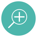 add, circle, content, edit, plus, search, thin svg vector icon