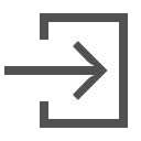 arrow, close, door, exit, out, signout svg vector icon