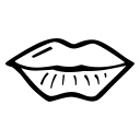 kiss, lips, love, new year, party, romance, romantic svg vector icon