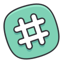 hashtag, internet, media, network, online, social svg vector icon