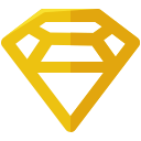 diamond, media, social svg vector icon