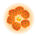 food, mun, thai, tod svg vector icon