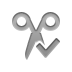 scissors,checkmark icon