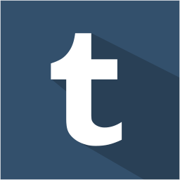 social,media,flat,shadow,set,tumblr icon