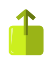 arrow, arrow up, download, export, import, install svg vector icon