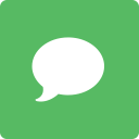 imessage, media, social, square svg vector icon