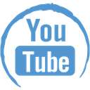 social, stamp, youtube icon