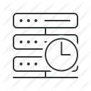 clock, data, grid, hardware, server, time, timeout icon
