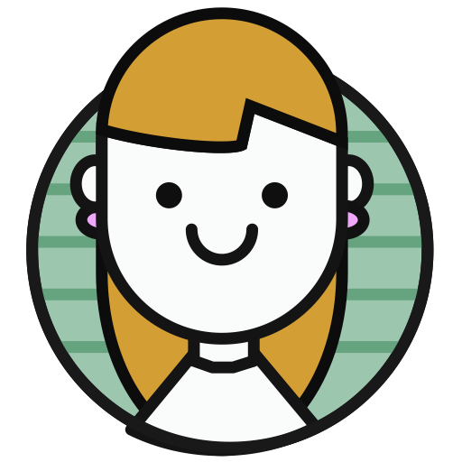 Girl svg vector icon