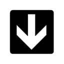arrow,down,descend,download,fall,decrease,descending icon