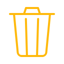 bin, can, delete, garbage, recycle, remove, trash svg vector icon