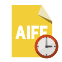file,format,aiff,clock icon