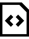 code, file svg vector icon