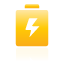 battery, yellow icon