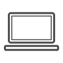 laptop, laptop , laptop line svg vector icon