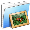aqua,stripped,folder,picture,photo,pic,image icon
