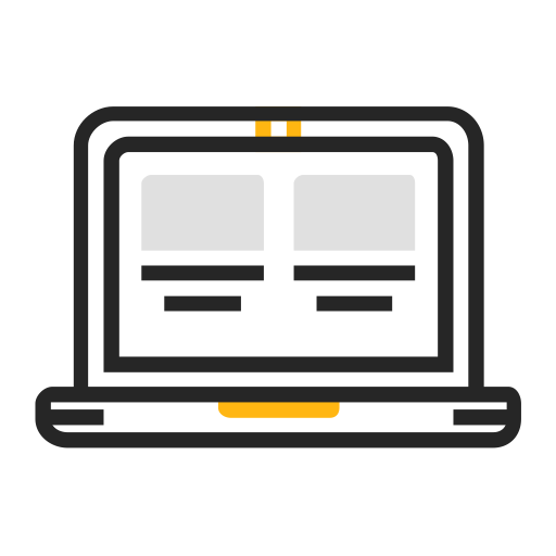 Line Drawing Color Computer svg vector icon