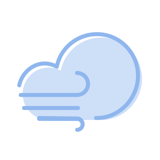 It #039;s Cloudy And Windy svg vector icon
