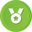 award, medal, prize, ribbon, star, winner svg vector icon