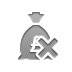money,bag,pound,cross icon