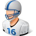 footballplayer, male icon