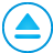 basic, blue, button, eject icon