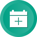 add, calendar, date, event svg vector icon