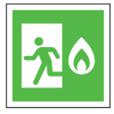 code, emergency, exit, fire, flame, sign, sos svg vector icon