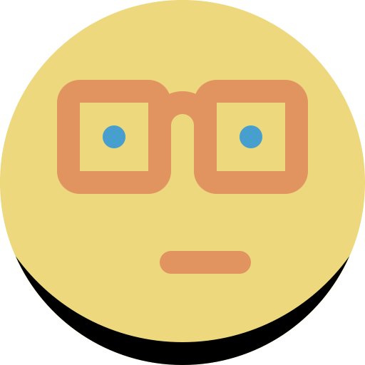 Nerd svg vector icon