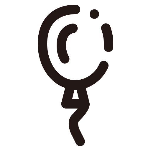 Balloon svg vector icon