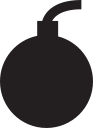 bomb svg vector icon
