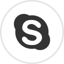 media, online, skype, social svg vector icon