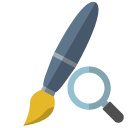 brush,zoom icon