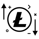 coin, crypto, cryptocurrency, currency, lite, money svg vector icon