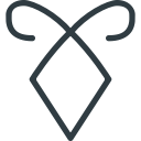 instruments, logo, mortal, movie, rune svg vector icon