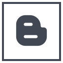 blogger, logo, media, social svg vector icon