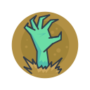 halloween, monster, rising, scary, spooky, zombie svg vector icon