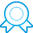 basic, blue, medal icon