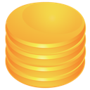 database, orange icon