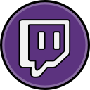 media, social, twitch svg vector icon