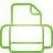 basic, green, printer icon