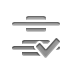 distribute,vertical,center,checkmark icon