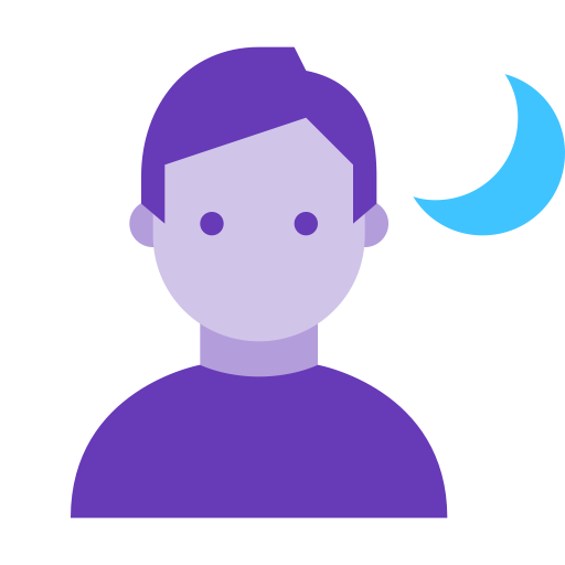 Night Portrait svg vector icon