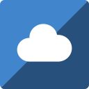 cloudapp, gloss, media, social, square svg vector icon