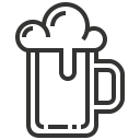 beer, beverage, drink, mug svg vector icon