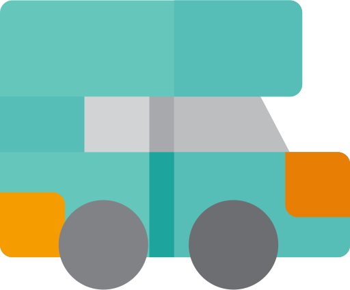 Caravan svg vector icon