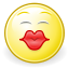 gnome,face,kiss icon