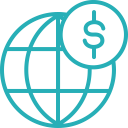 business, finance, global, money, seo, work svg vector icon